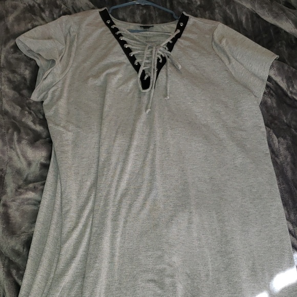 🚫SOLD Torrid Grey Dress - Picture 1 of 4